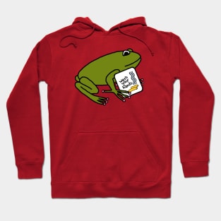 Cute Frog Says Wash Your Hands Hoodie